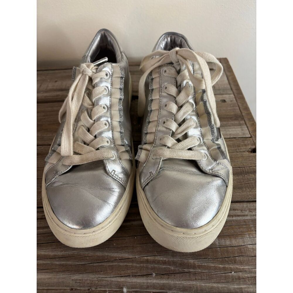 Tory Burch Silver Sneakers - Picture 2 of 7
